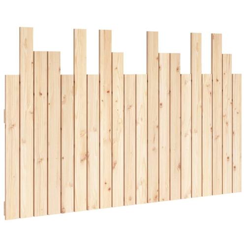 Sengegavl 127,5x3x80 cm massivt fyrretræ