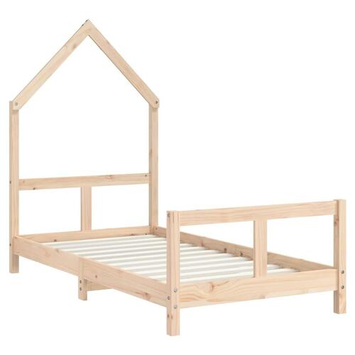 Sengeramme til juniorseng 80x160 cm massivt fyrretræ