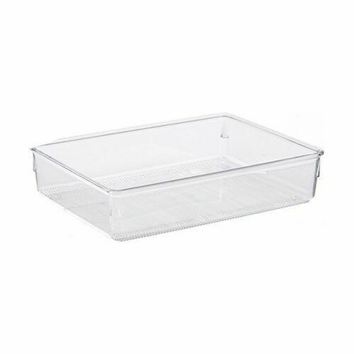 Skuffeopdeler MULTIFUNKTIONEL Gennemsigtig Plastik 24 x 5,5 x 15,8 cm (36 Enheder)