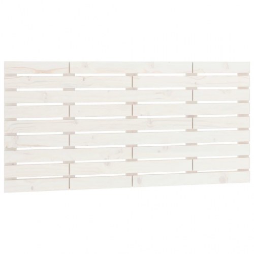 Sengegavl i massivt fyrretræ 126 x 3 x 63 cm - hvid