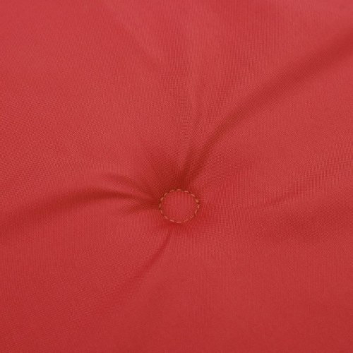 Stolehynder med lav ryg - 6 stk., 100×50×3 cm, oxfordstof, rød