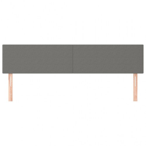 Sengegavl i stof 160 x 5 x 78/88 cm - mørkegrå
