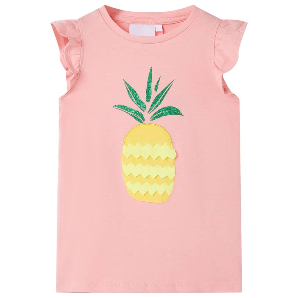 T-shirt til børn str. 116 lyserød