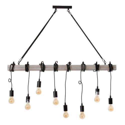 Loftslampe 107 x 5 x 15 cm Sort Metal