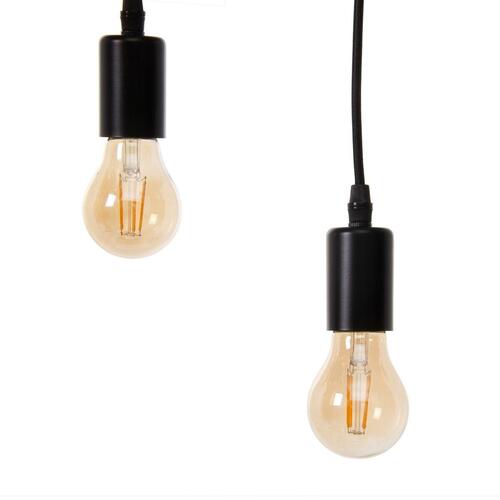 Loftslampe 107 x 5 x 15 cm Sort Metal