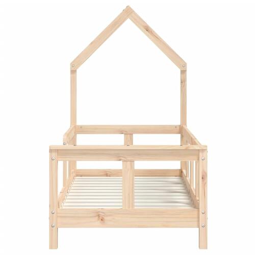 Sengeramme til juniorseng 70x140 cm massivt fyrretræ