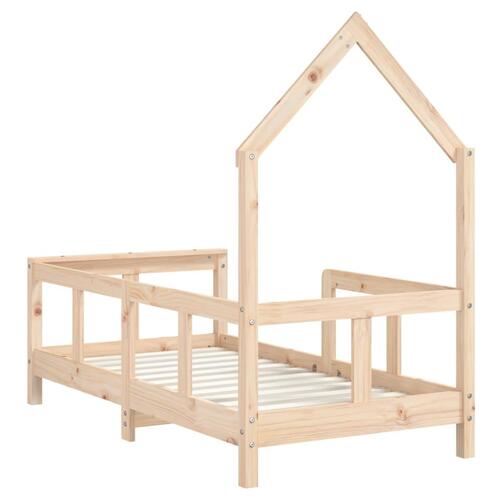 Sengeramme til juniorseng 70x140 cm massivt fyrretræ