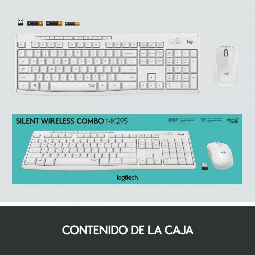 Trådløst tastatur og mus Logitech MK295 - sort