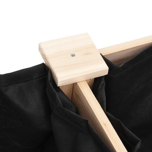 Plantekasse med foring 203x53x76 cm massivt fyrretræ