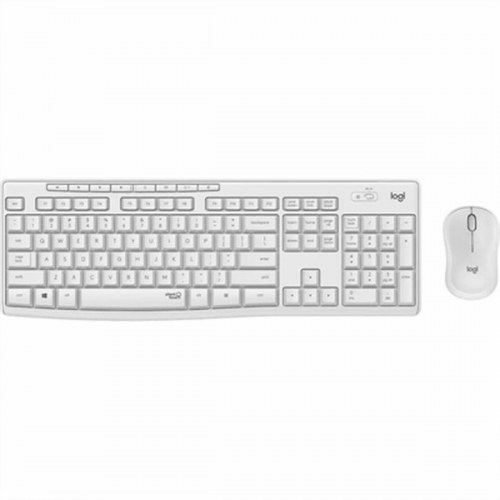 Trådløst tastatur og mus Logitech MK295 - hvid