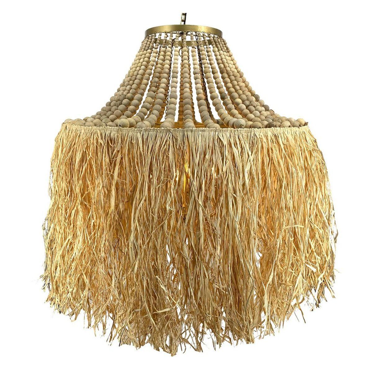 Loftslampe 80 x 80 x 90 cm Natur Metal Træ