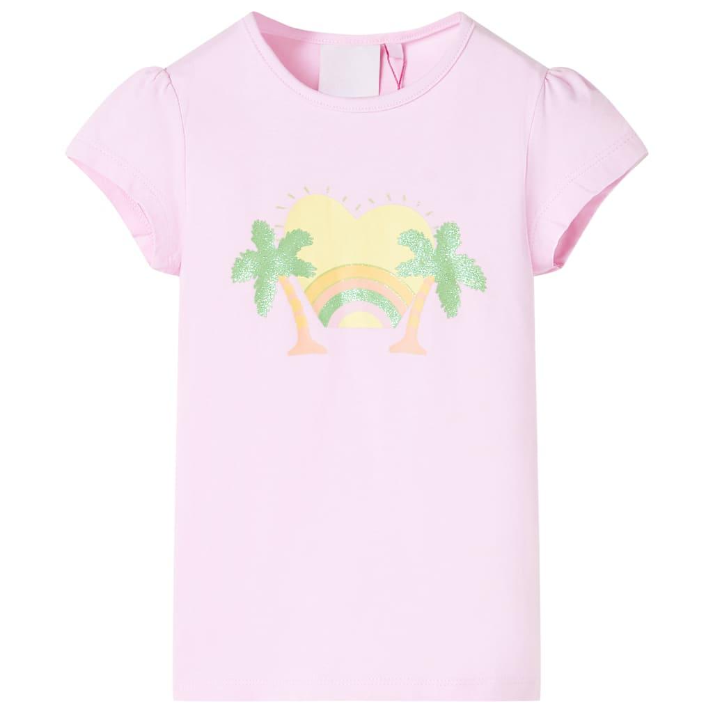 T-shirt til børn str. 140 lyserød