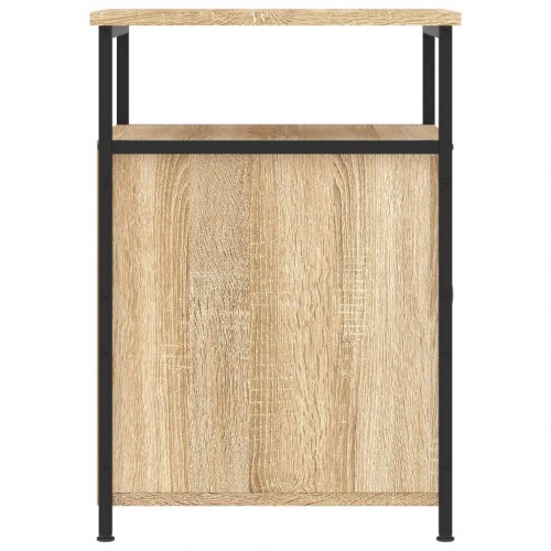 Sengeborde 2 stk. 40x42x60 cm konstrueret træ sonoma-eg