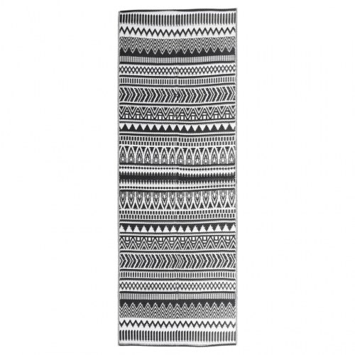 Udendørs gulvtæppe ARAKIL 80x250 cm PP sort