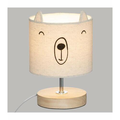 Atmosphera bordlampe til børn - Bjørn, beige, E14, 25 W (23 × 15 cm)