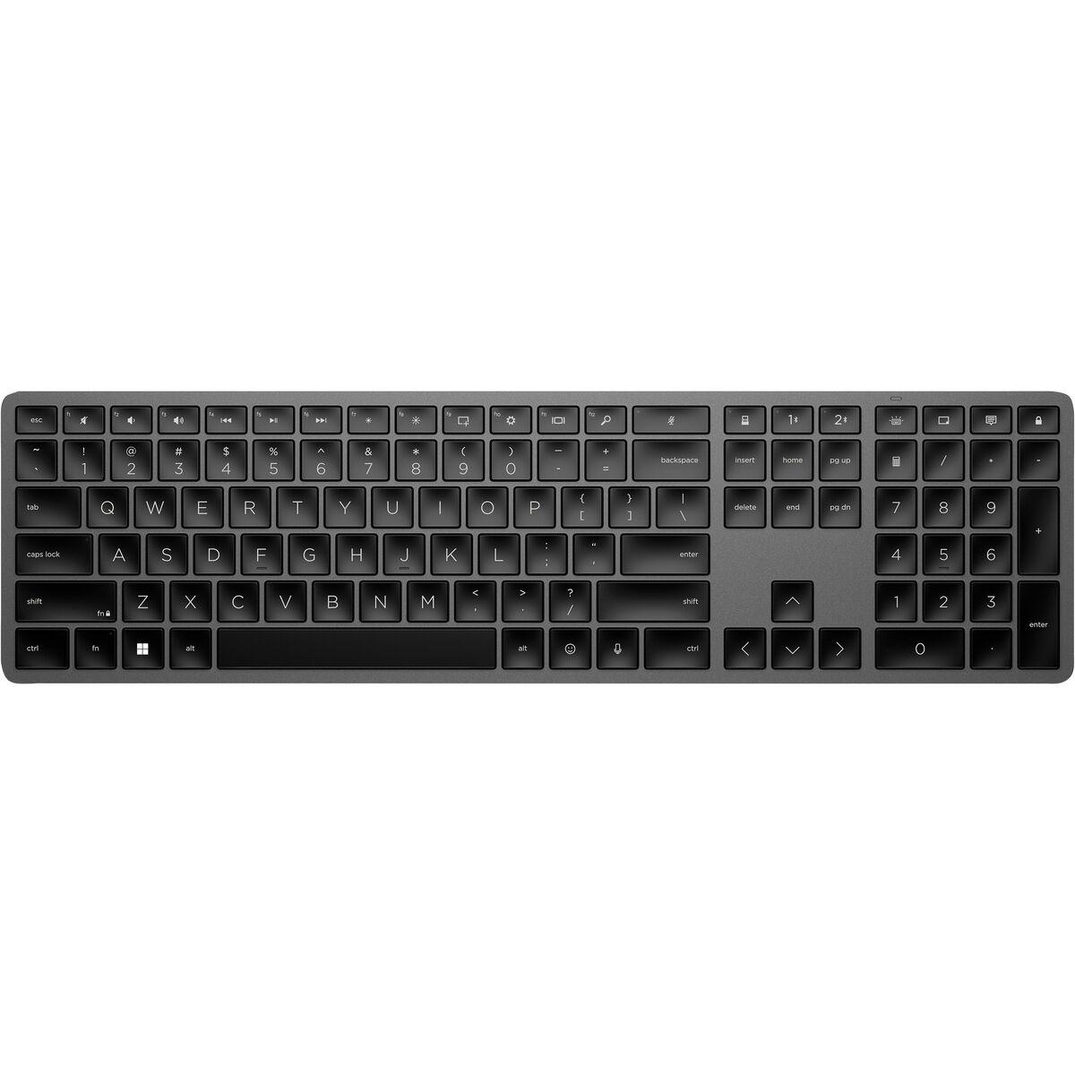 Trådløst Tastatur Hp 3z726aa Sort Spansk Qwerty