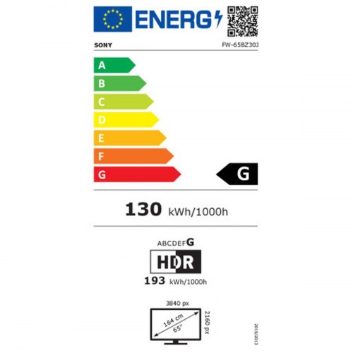 Sony 65" 4K Ultra HD TV FW-65BZ30J - IPS D-LED med HDR10