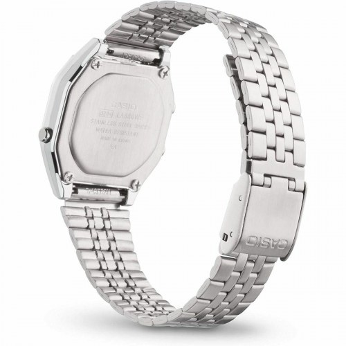 Armbåndsur Casio dame LA680WEA-1EF - digital, sølv/sort
