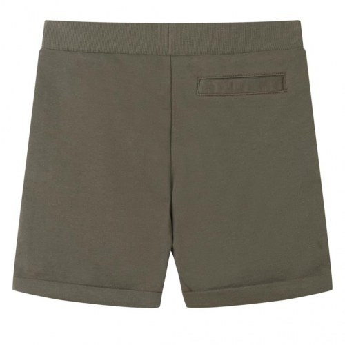 Shorts til børn str. 104 med snøre mørk kakifarve
