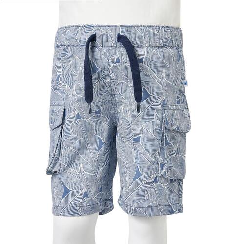 Shorts til børn str. 92 med snøre mørkeblå