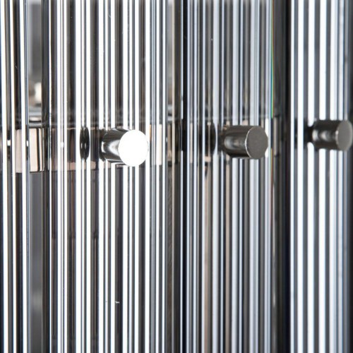 Loftslampe 76 x 76 x 39 cm Krystal Metal Sølv