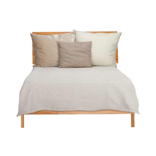 Sengetæppe (vattæppe) 240 x 260 cm Geometri Beige (4 enheder)