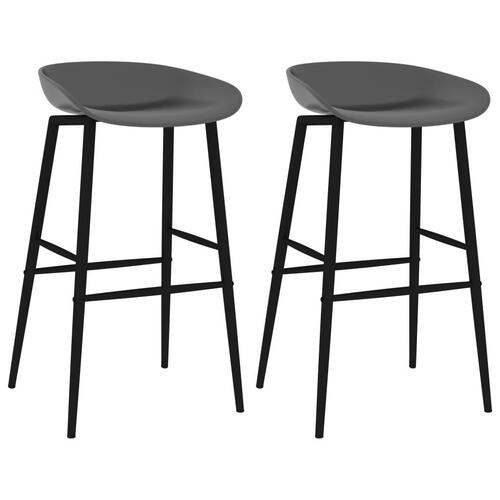 Barstole 2 stk. grå