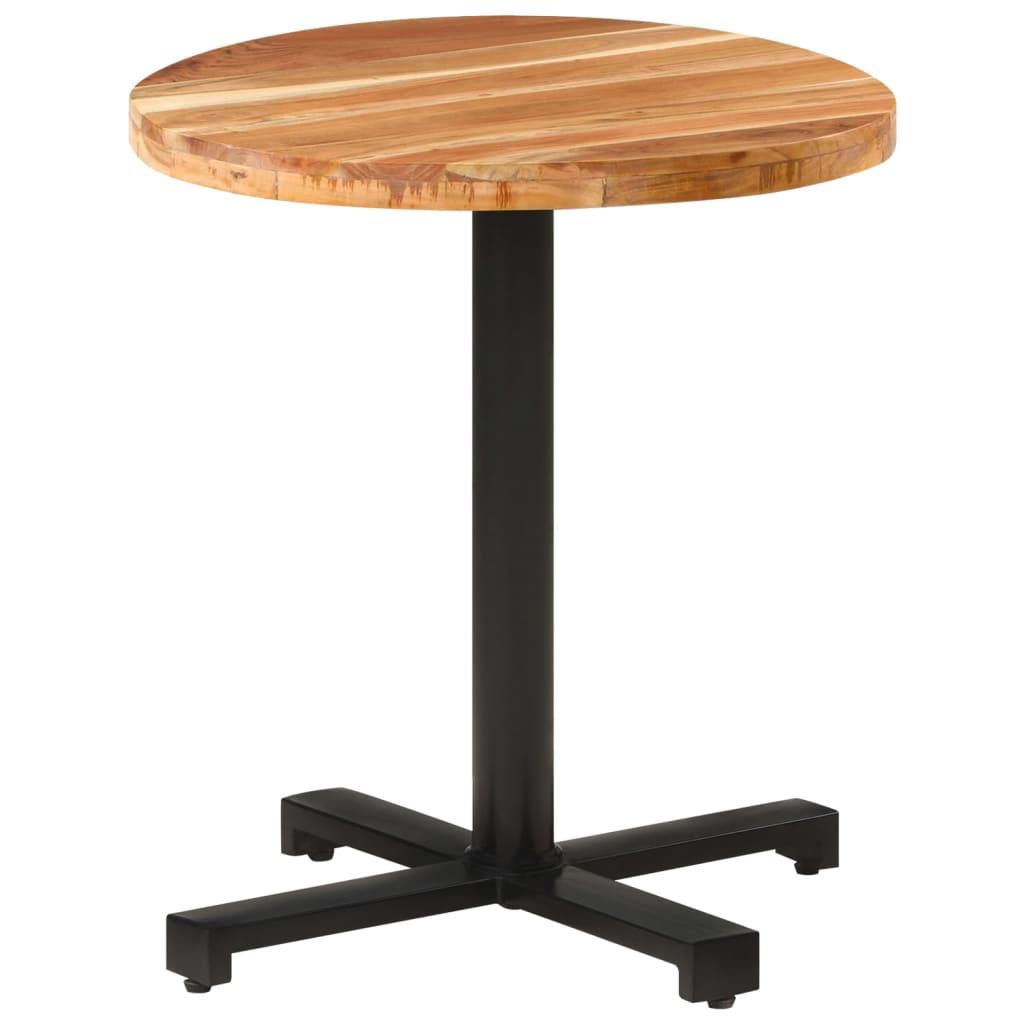 Bistrobord Ø70x75 cm rundt massivt akacietræ