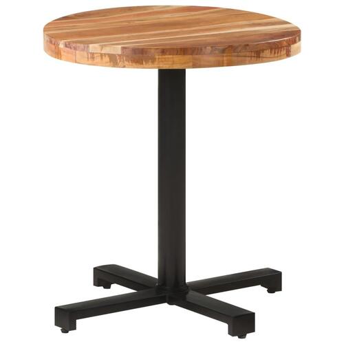 Bistrobord Ø70x75 cm rundt massivt akacietræ