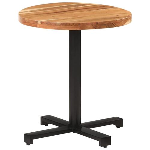 Bistrobord Ø70x75 cm rundt massivt akacietræ