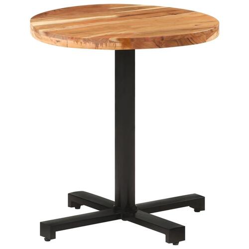 Bistrobord Ø70x75 cm rundt massivt akacietræ