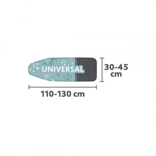 Vileda Park&Go strygebrætbetræk 130 × 45 cm - grøn/grå