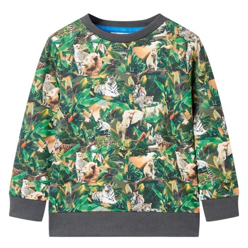 Sweatshirt til børn str. 104 - Old Petrol