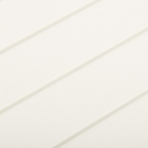 Havebord i plastik 53 × 53 × 40 cm - hvid rattanlook