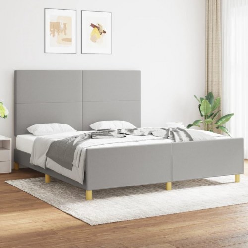Sengeramme 180 x 200 cm uden madras - lysegrå