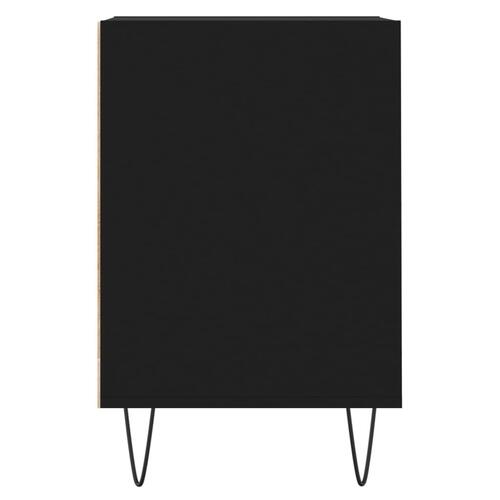 Tv-bord 100x35x55 cm konstrueret træ sort