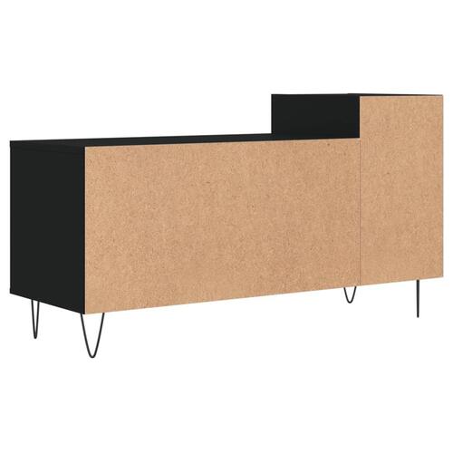 Tv-bord 100x35x55 cm konstrueret træ sort