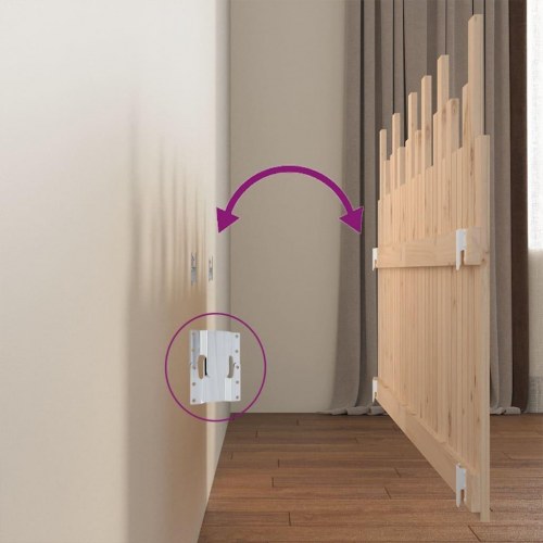 Sengegavl 185x3x80 cm massivt fyrretræ