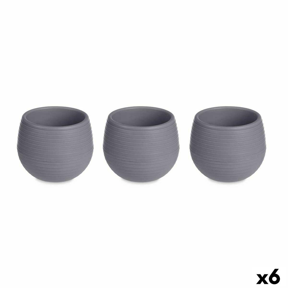 Grydesæt Ibergarden ES0301102S3 Antracit Plastik 12 x 12 x 11 cm (6 enheder)