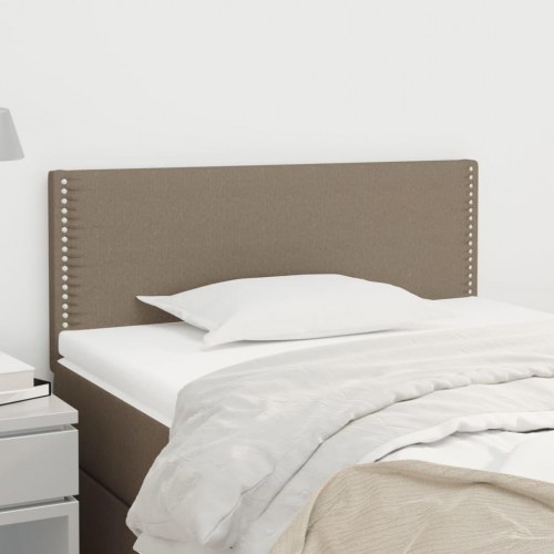Sengegavl 90 x 5 x 78/88 cm stof - gråbrun