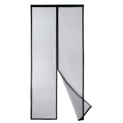 Insektnet dør Kipit - magnetisk sort 90 × 210 cm (12 stk.)
