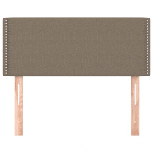 Sengegavl 90 x 5 x 78/88 cm stof - gråbrun