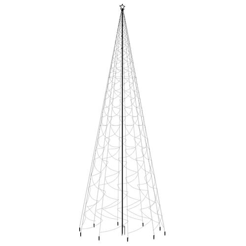 Juletræ med spyd 3000 LED'er 800 cm varmt hvidt lys