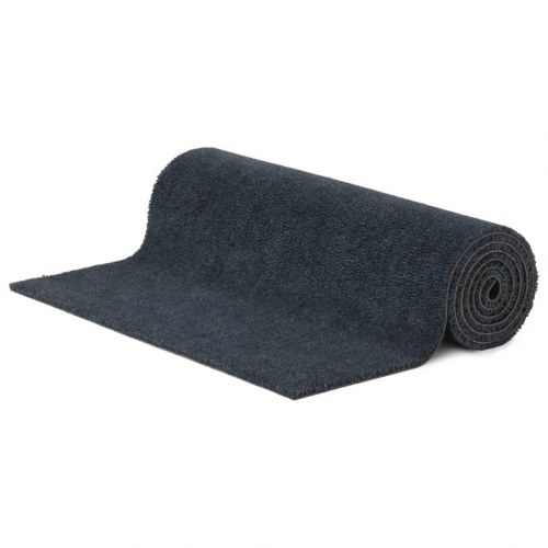 Dørmåtte i tuftet coir 100 × 300 cm - mørkegrå, skridsikker