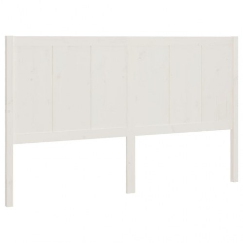 Sengegærde 165,5x4x100 cm massivt fyrretræ hvid