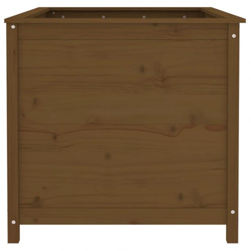 Højbed i massivt fyrretræ 119,5 × 82,5 × 78 cm - honningbrun