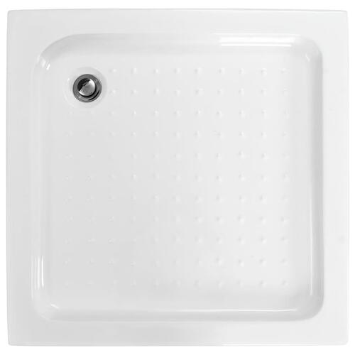 Brusekar 80 x 80 x 13,5 cm akryl hvid