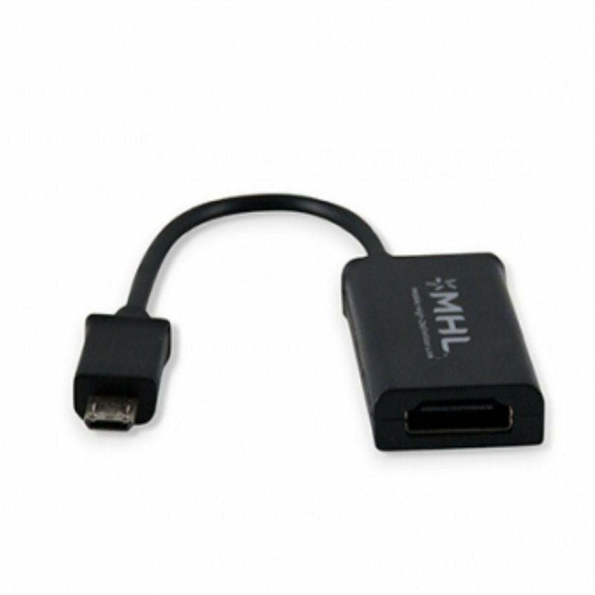 Micro USB til HDMI Adapter 3GO CMHL11 10 cm Sort