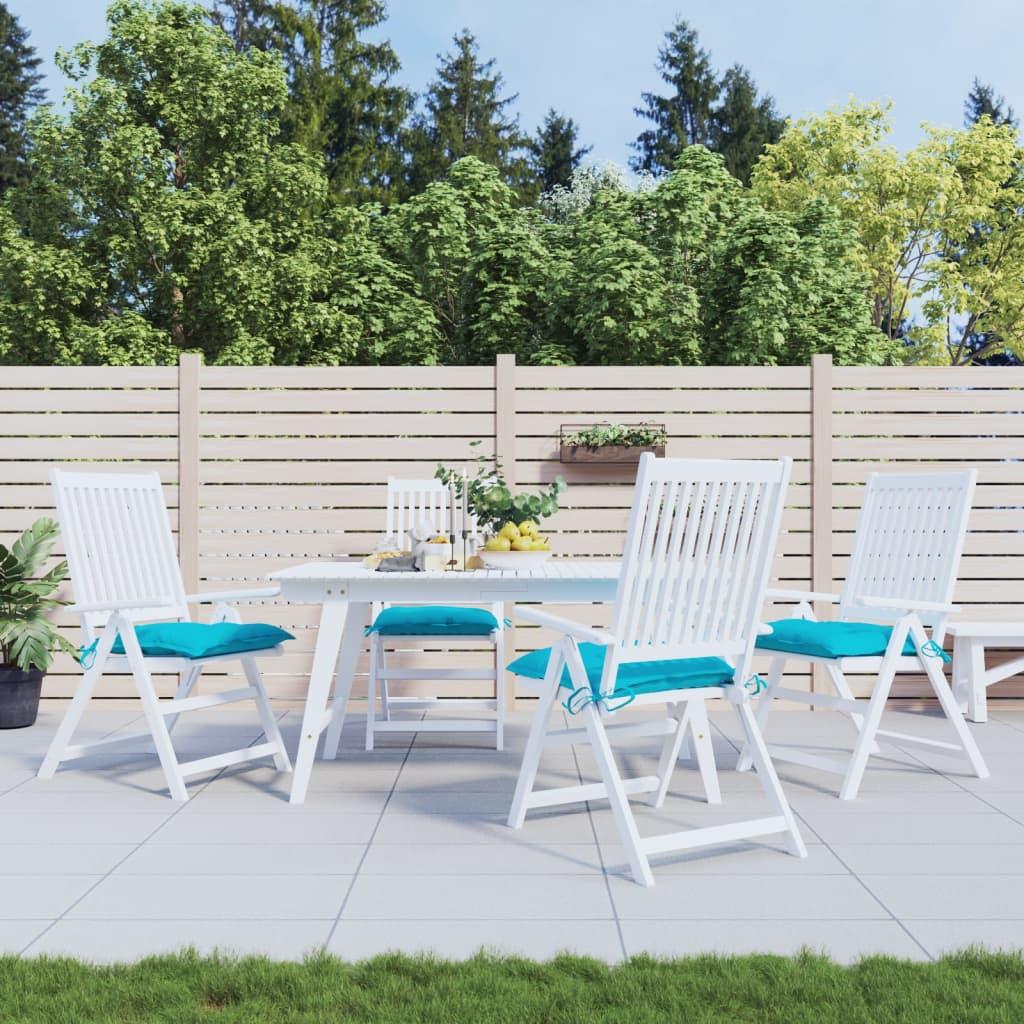 Stolehynder 4 stk. 50x50x7 cm oxfordstof turkis