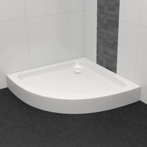Brusekar 70 x 70 x 13,5 cm akryl hvid